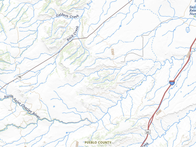 NEXRAD radar-signature map of the hail storm over Beulah, CO on Jul 9, 2026