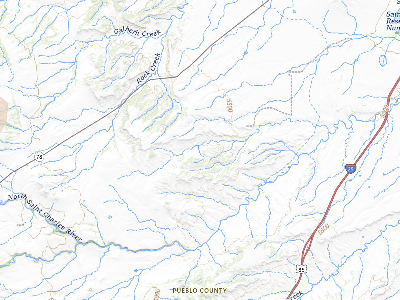Radar-estimated hail-size map of the storm over Beulah, CO on Jul 28, 2026