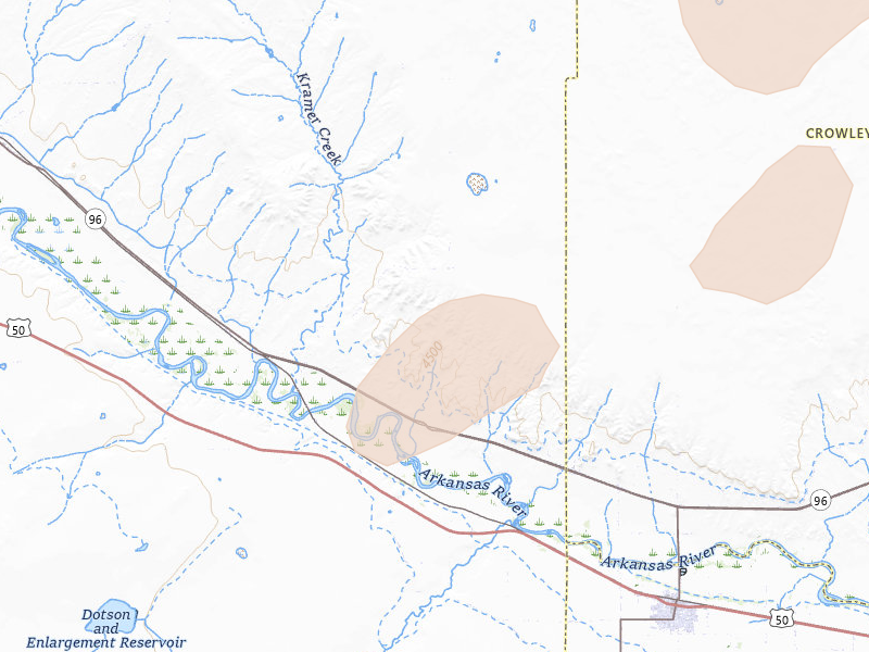 Radar-estimated hail-size map of the storm over Boone, CO on Apr 11, 2026