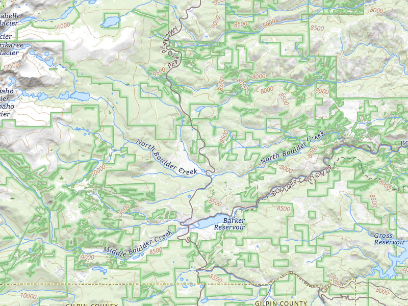 Radar-estimated hail-size map of the storm over Boulder, CO on Jul 9, 2026