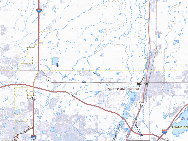 NEXRAD radar-signature map of the hail storm over Brighton, CO on May 28, 2026