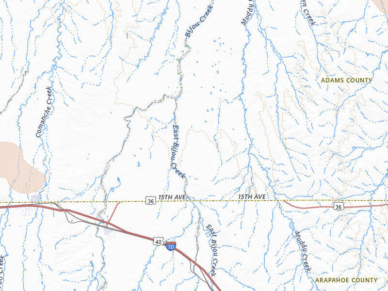 Radar-estimated hail-size map of the storm over Byers, CO on Jul 28, 2026