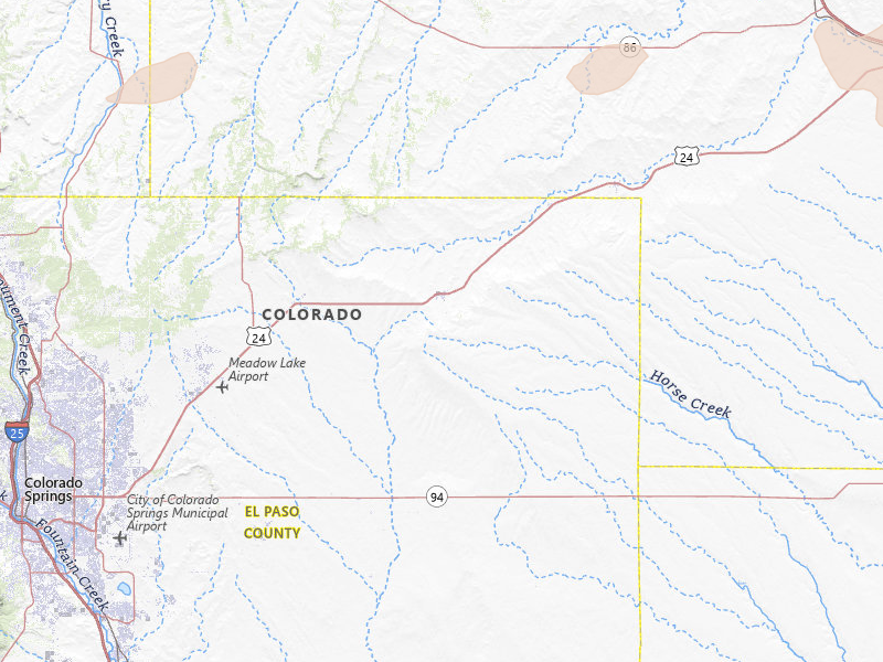 Radar-estimated hail-size map of the storm over Calhan, CO on May 17, 2026