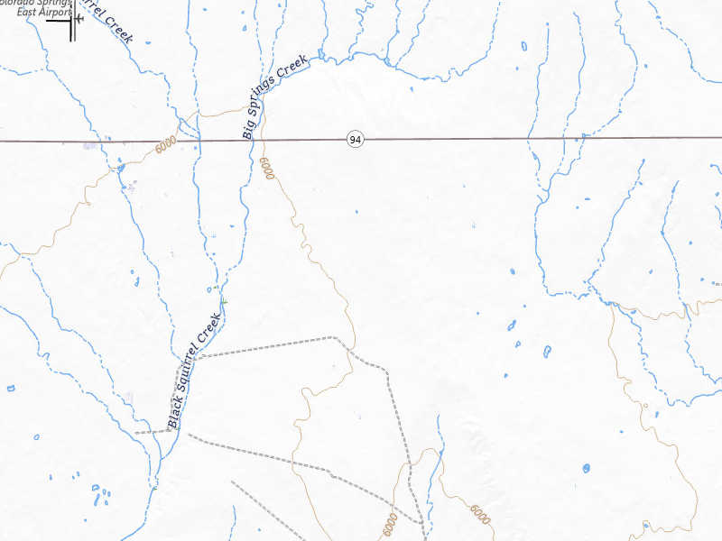 Radar-estimated hail-size map of the storm over Calhan, CO on Jun 6, 2026