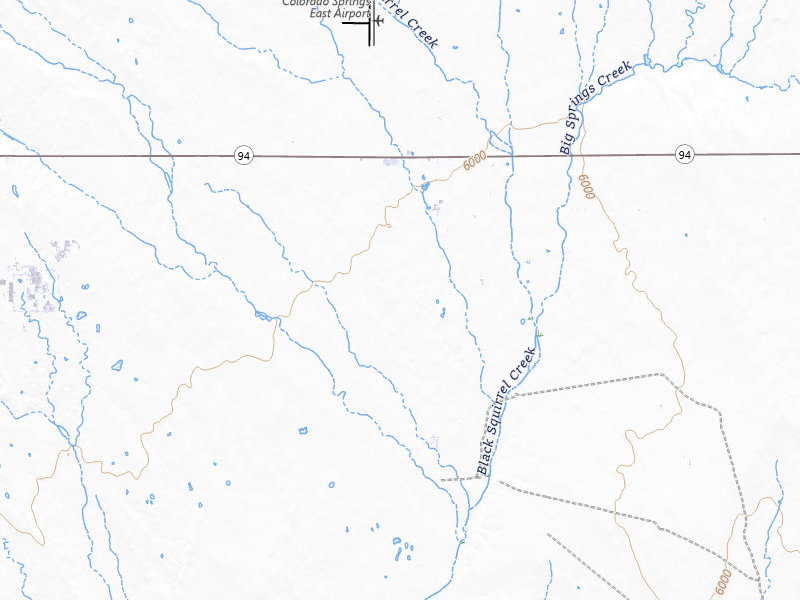 Radar-estimated hail-size map of the storm over Calhan, CO on Jul 22, 2026