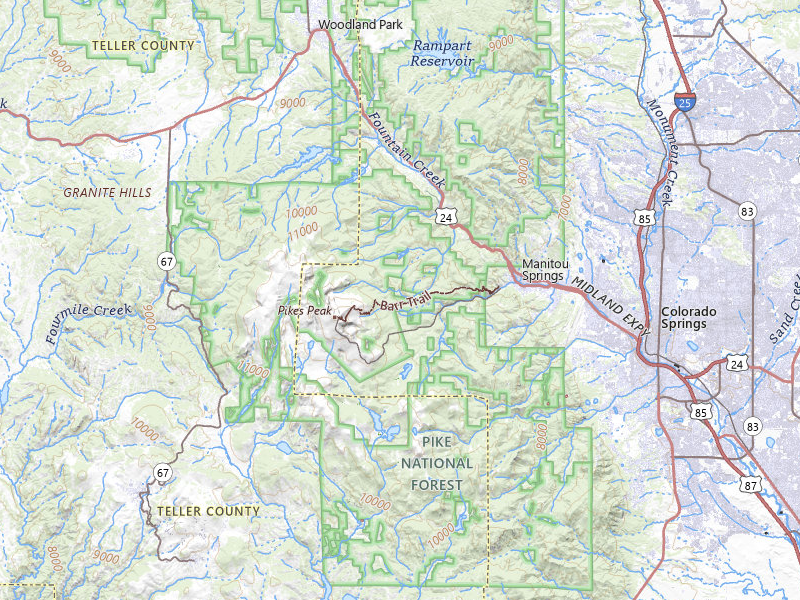 Radar-estimated hail-size map of the storm over Cascade, CO on May 29, 2026
