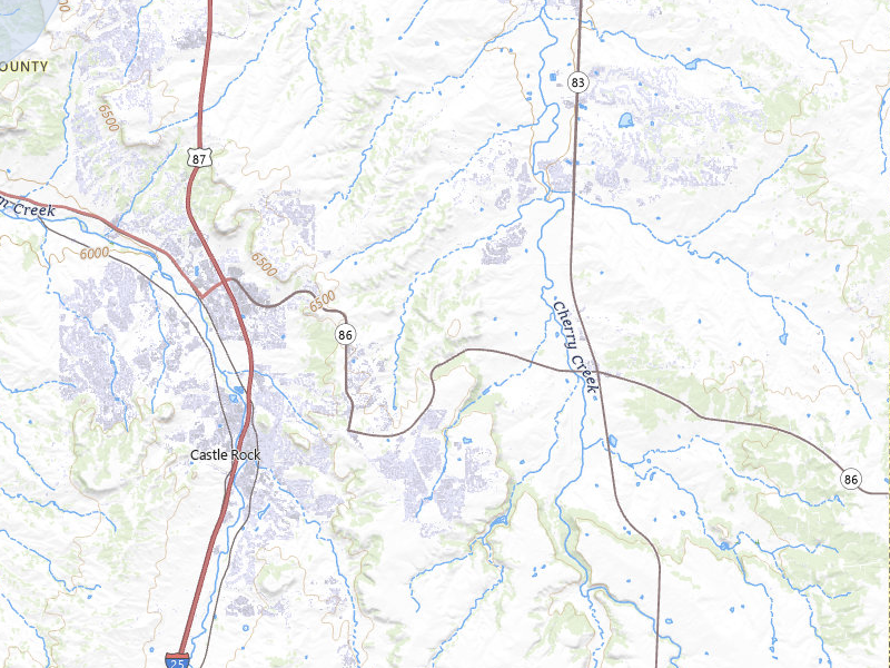 NEXRAD radar-signature map of the hail storm over Castle Rock, CO on May 17, 2026