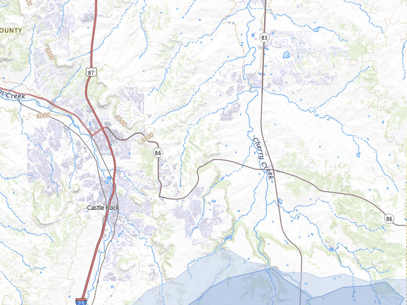 NEXRAD radar-signature map of the hail storm over Castle Rock, CO on May 29, 2026