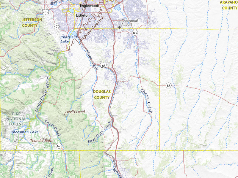 NEXRAD radar-signature map of the hail storm over Castle Rock, CO on Jun 8, 2026