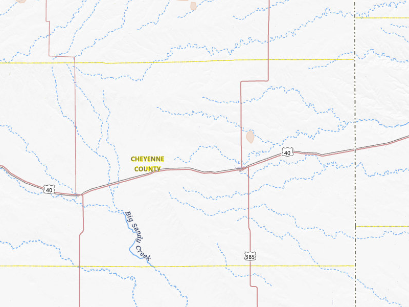 Radar-estimated hail-size map of the storm over Cheyenne Wells, CO on Jul 7, 2026