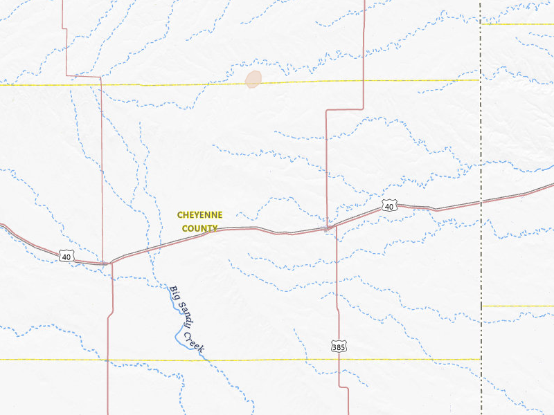 Radar-estimated hail-size map of the storm over Cheyenne Wells, CO on Jul 27, 2026