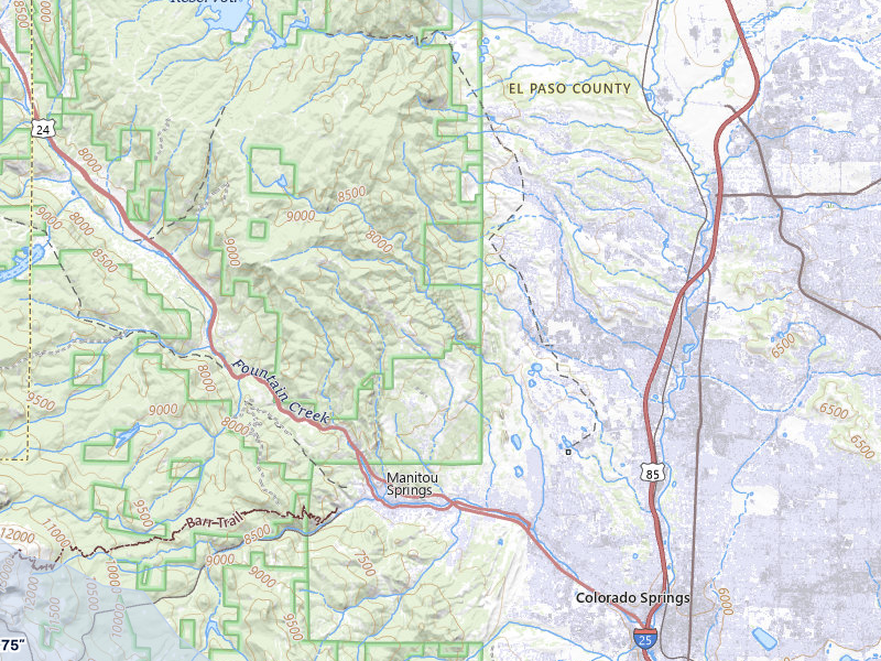 NEXRAD radar-signature map of the hail storm over Colorado Springs, CO on Aug 19, 2026