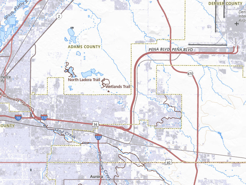 Radar-estimated hail-size map of the storm over Commerce City, CO on Jul 29, 2026