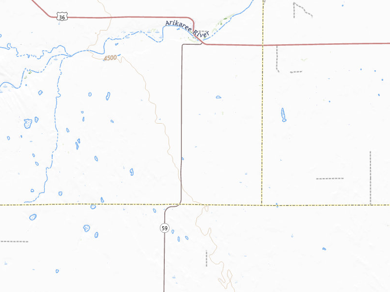 Radar-estimated hail-size map of the storm over Cope, CO on Jul 4, 2026