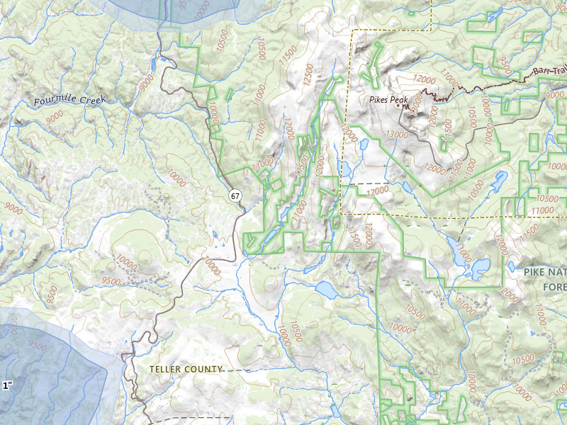 NEXRAD radar-signature map of the hail storm over Cripple Creek, CO on Aug 22, 2026