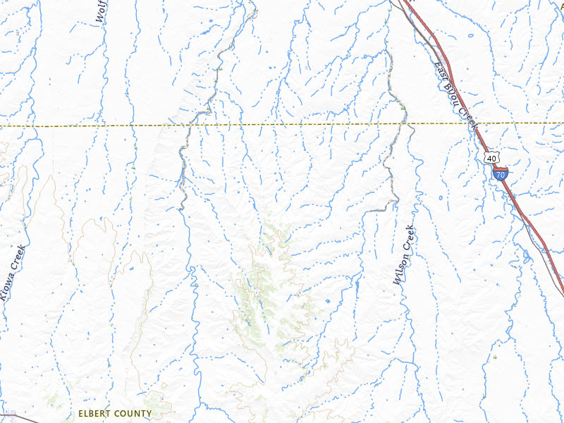 Radar-estimated hail-size map of the storm over Deer Trail, CO on May 17, 2026