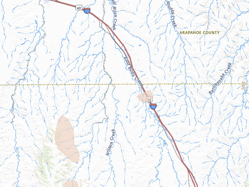 Radar-estimated hail-size map of the storm over Deer Trail, CO on May 30, 2026