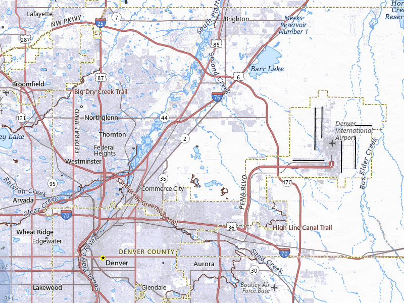NEXRAD radar-signature map of the hail storm over Denver, CO on Jul 24, 2026