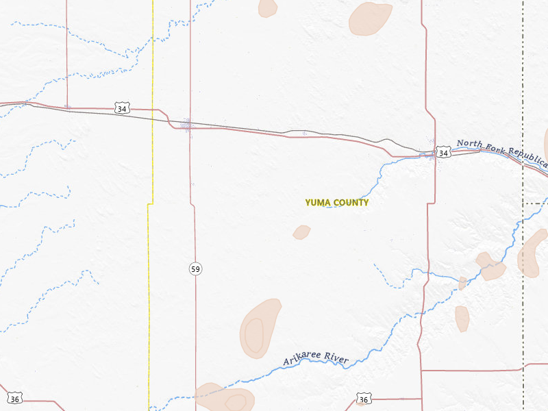 Radar-estimated hail-size map of the storm over Eckley, CO on May 16, 2026