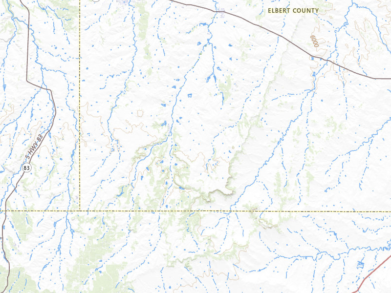 Radar-estimated hail-size map of the storm over Elbert, CO on Jul 8, 2026