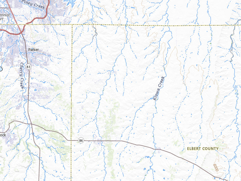 NEXRAD radar-signature map of the hail storm over Elizabeth, CO on Jun 8, 2026