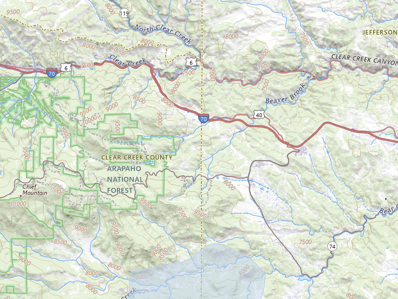 NEXRAD radar-signature map of the hail storm over Evergreen, CO on Jul 8, 2026