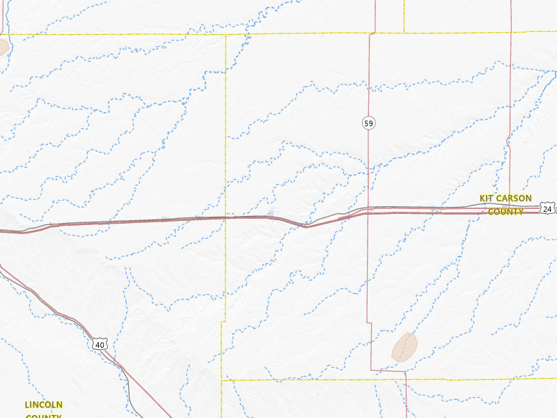 Radar-estimated hail-size map of the storm over Flagler, CO on Jul 9, 2026