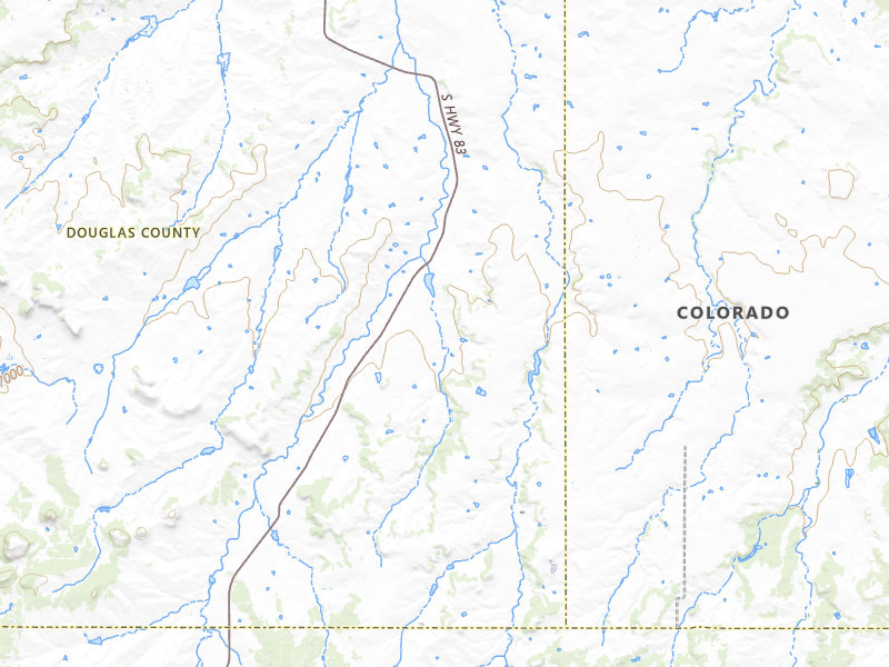 Radar-estimated hail-size map of the storm over Franktown, CO on May 29, 2026