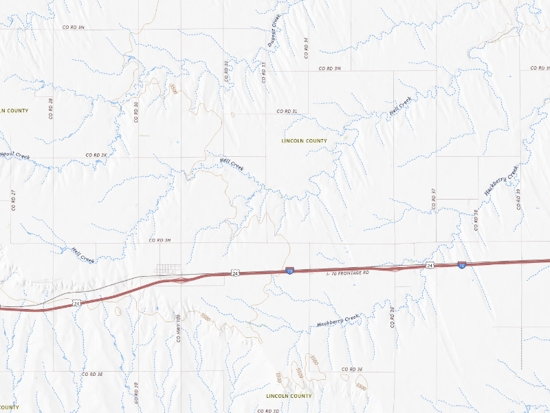 NEXRAD radar-signature map of the hail storm over Genoa, CO on Aug 19, 2026
