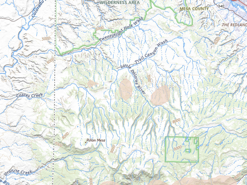 Radar-estimated hail-size map of the storm over Glade Park, CO on Aug 30, 2026