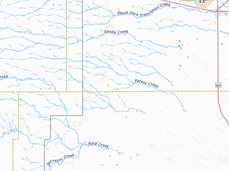 Radar-estimated hail-size map of the storm over Haxtun, CO on Jul 2, 2026