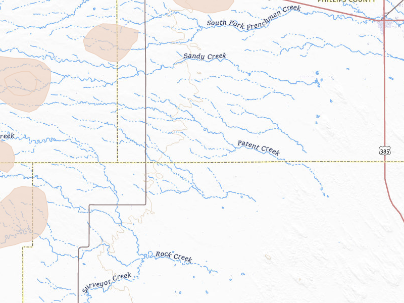 Radar-estimated hail-size map of the storm over Haxtun, CO on Jul 9, 2026