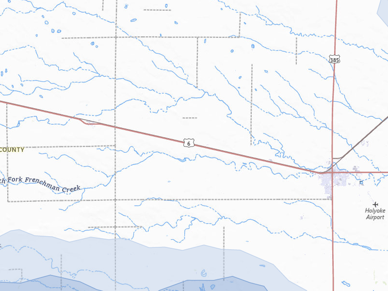 NEXRAD radar-signature map of the hail storm over Holyoke, CO on Aug 9, 2026