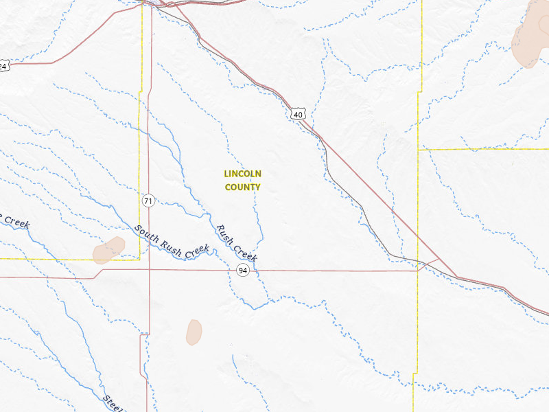 Radar-estimated hail-size map of the storm over Hugo, CO on Jul 7, 2026