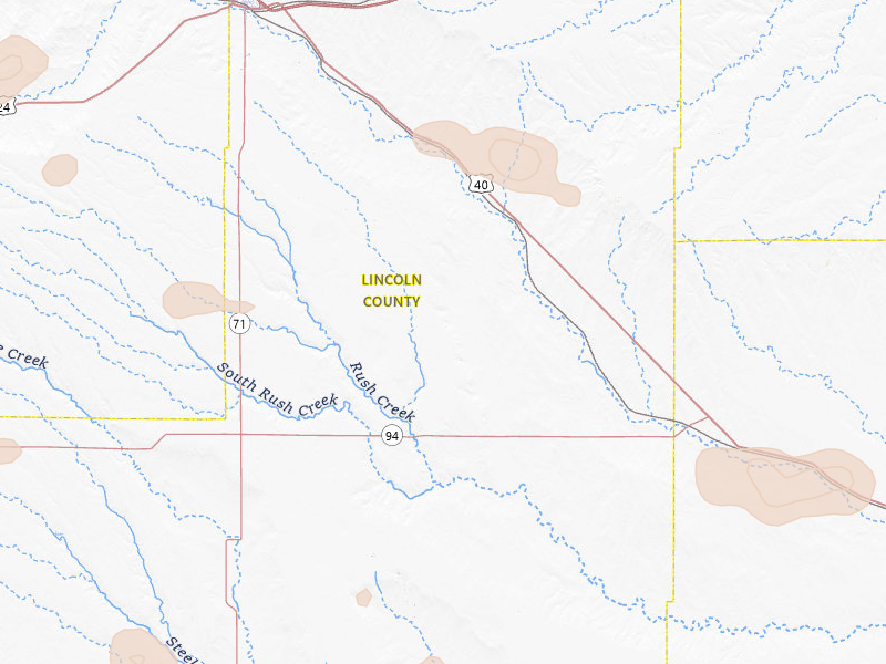 Radar-estimated hail-size map of the storm over Hugo, CO on Jul 10, 2026