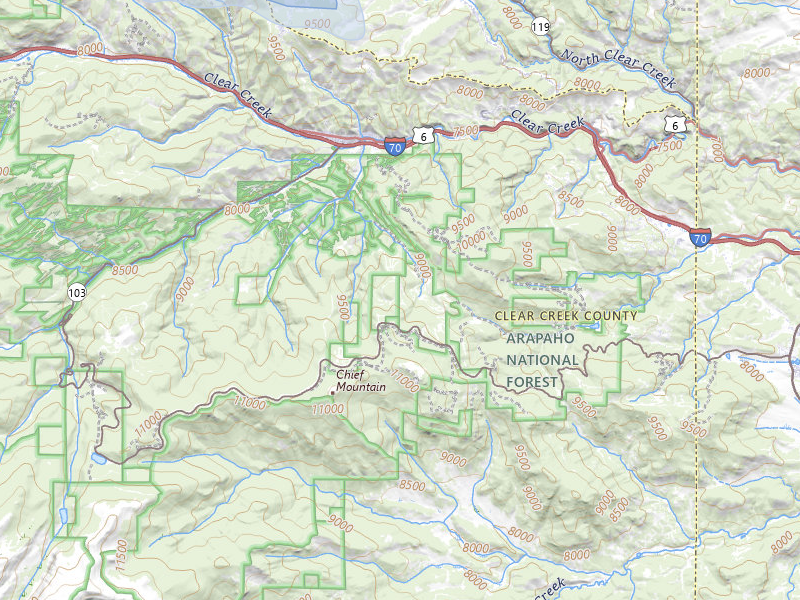 NEXRAD radar-signature map of the hail storm over Idaho Springs, CO on Jul 24, 2026