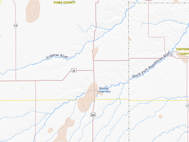 Radar-estimated hail-size map of the storm over Idalia, CO on May 29, 2026