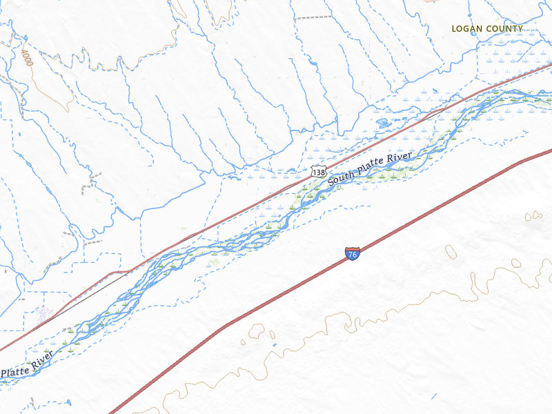 Radar-estimated hail-size map of the storm over Iliff, CO on Jul 9, 2026