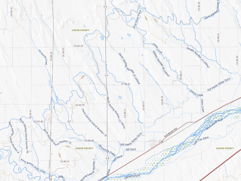 NEXRAD radar-signature map of the hail storm over Iliff, CO on Sep 5, 2026