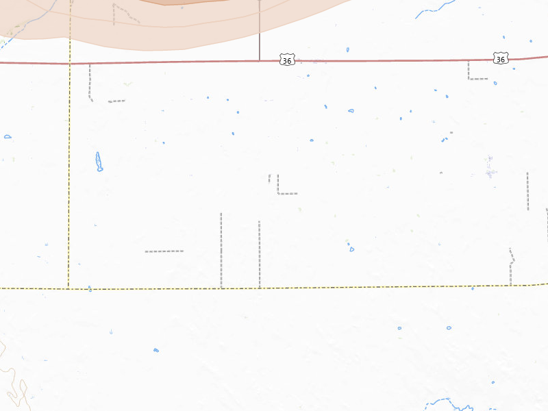 Radar-estimated hail-size map of the storm over Joes, CO