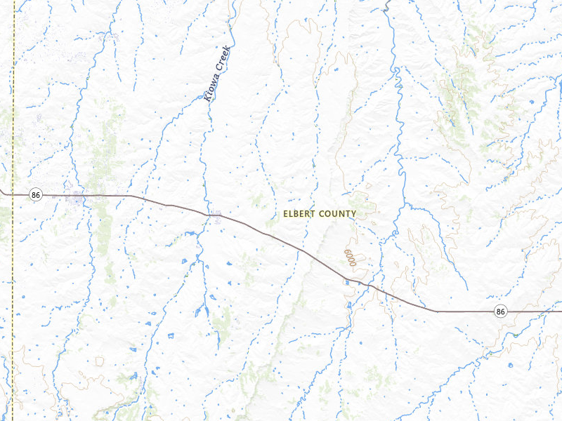 Radar-estimated hail-size map of the storm over Kiowa, CO on May 16, 2026