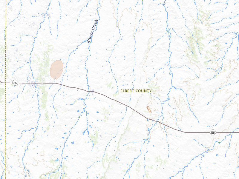 Radar-estimated hail-size map of the storm over Kiowa, CO on Jun 3, 2026