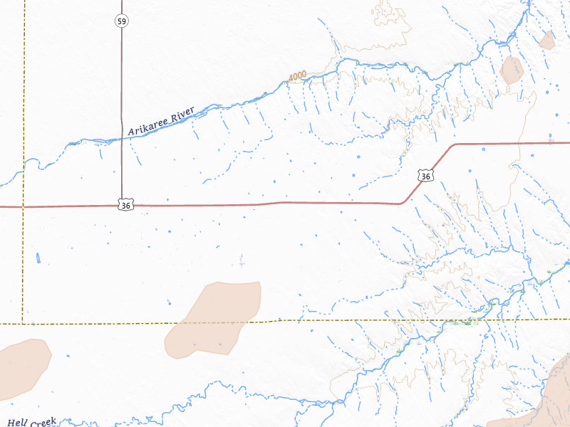 Radar-estimated hail-size map of the storm over Kirk, CO on Jun 1, 2026