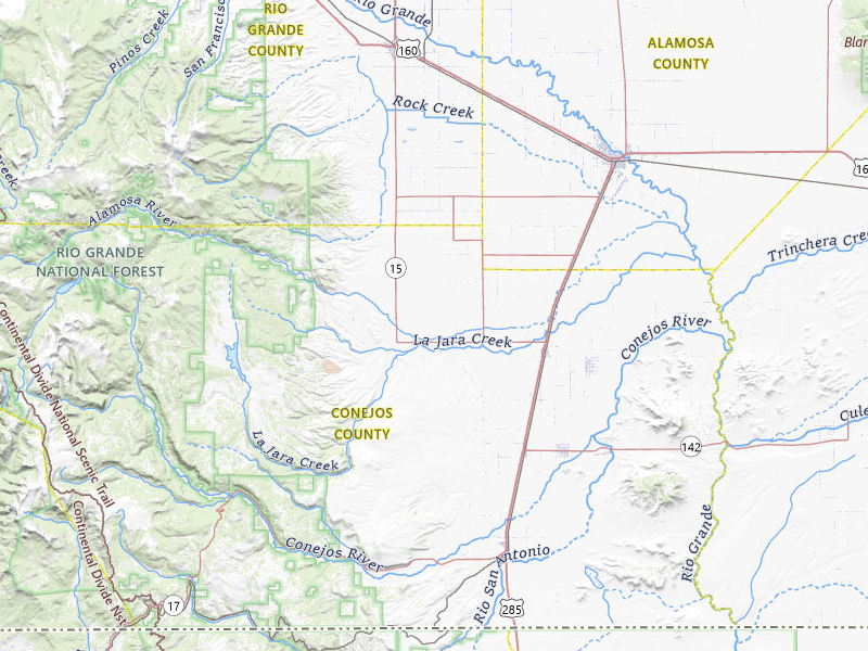 Radar-estimated hail-size map of the storm over La Jara, CO on Jul 31, 2026