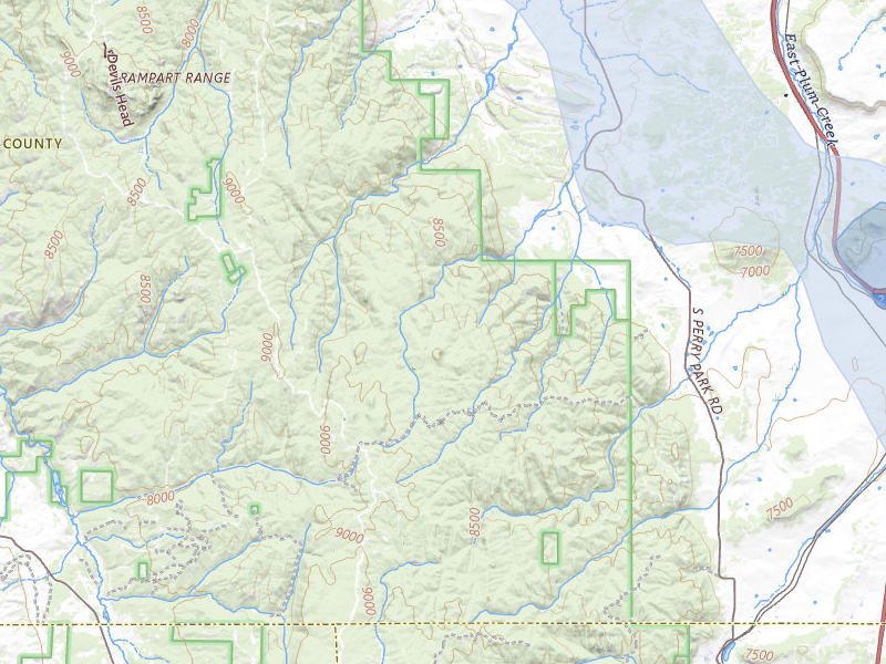 NEXRAD radar-signature map of the hail storm over Larkspur, CO on Jul 29, 2026