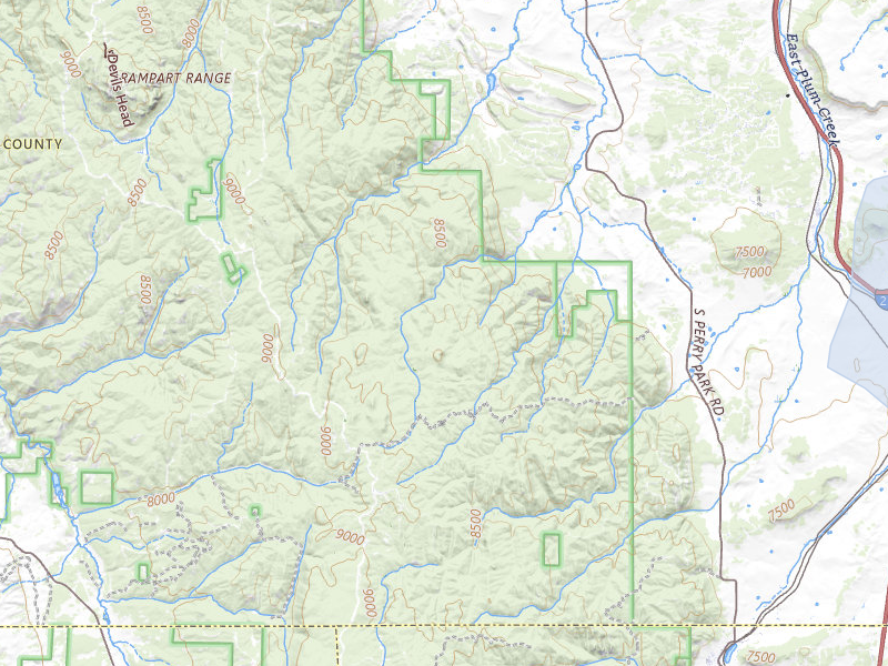 NEXRAD radar-signature map of the hail storm over Larkspur, CO on Jul 31, 2026