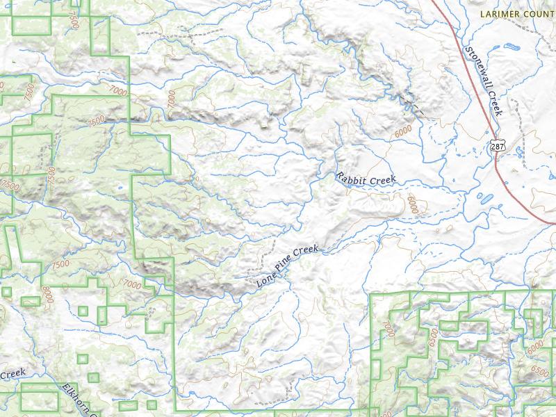 NEXRAD radar-signature map of the hail storm over Livermore, CO on Jul 22, 2026