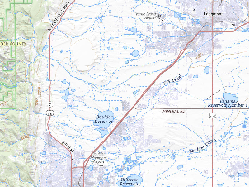 Radar-estimated hail-size map of the storm over Longmont, CO on Jul 28, 2026