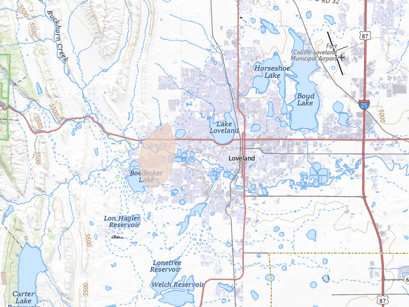 Radar-estimated hail-size map of the storm over Loveland, CO on Jul 1, 2026