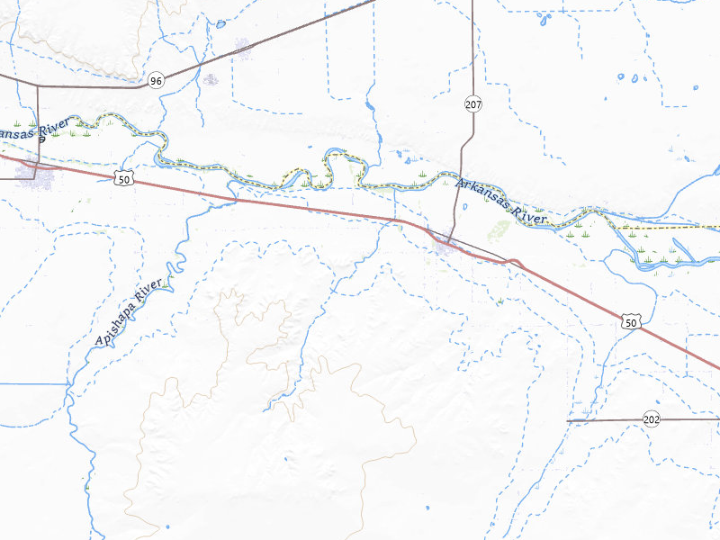 Radar-estimated hail-size map of the storm over Manzanola, CO on Jul 27, 2026